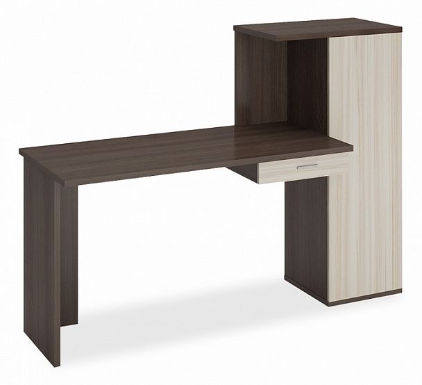 Стол письменный Домино Lite СКЛ-ПРЯМ130+ШК Карамель/Шамони - Вид 1