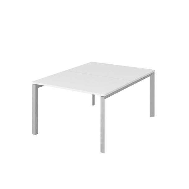 Рабочая станция на металлокаркасе "Столы для персонала"  ПК-ТНП-СР120Х160Н2/МК/БЭ-В2-972 серый - Вид 1