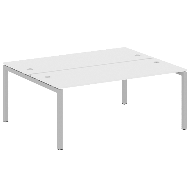 Metal System Quattro Р. ст. на П-образном м/к 50БП.РАС-СП-2.5 Белый/Серый металл 1800*1475*750 - Вид 1