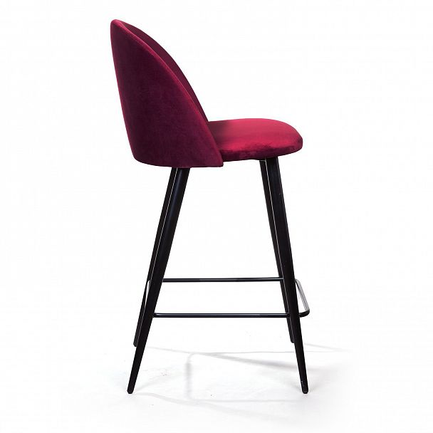 Cтул полубарный Thomas, бархат красный 16 - Вид 4