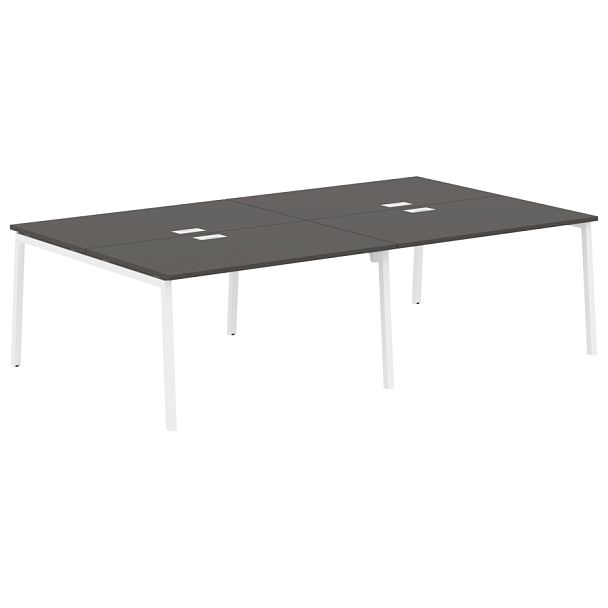 Стол 4-х местный ELWST 2716 Мокко/Белый 2726х1606х750 EDIS - Вид 1