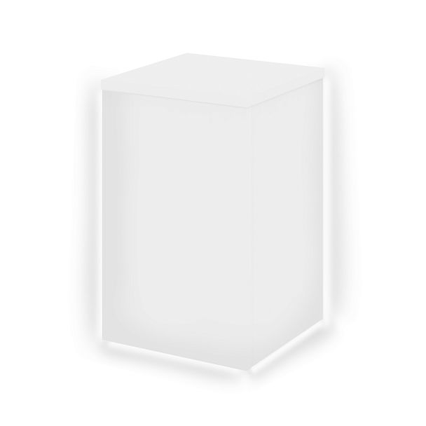 Onix Накладка угловая высокая внешняя с подсветкой левая O.R-NU.V.VNE.S (L) Белый бриллиант 432*432*674 - Вид 1