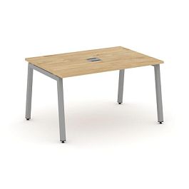 Стайл Проджект Стол переговорный SN-5A.SPRG-001 Тиквуд Светлый/Металл Серый 980*980*750 - Фото предпросмотра