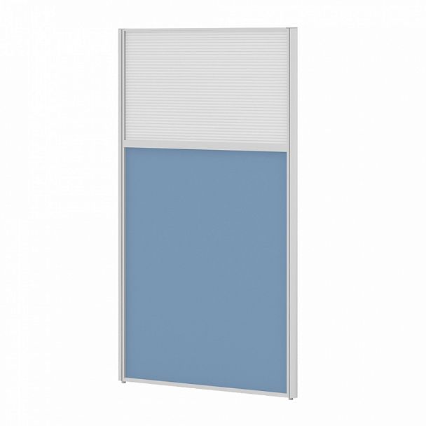 Модуль комбинированный "Мобильные офисные перегородки «Ритм»" ПК-РТМ-МДК138х44П/Д-В1-536 голубой - Вид 1