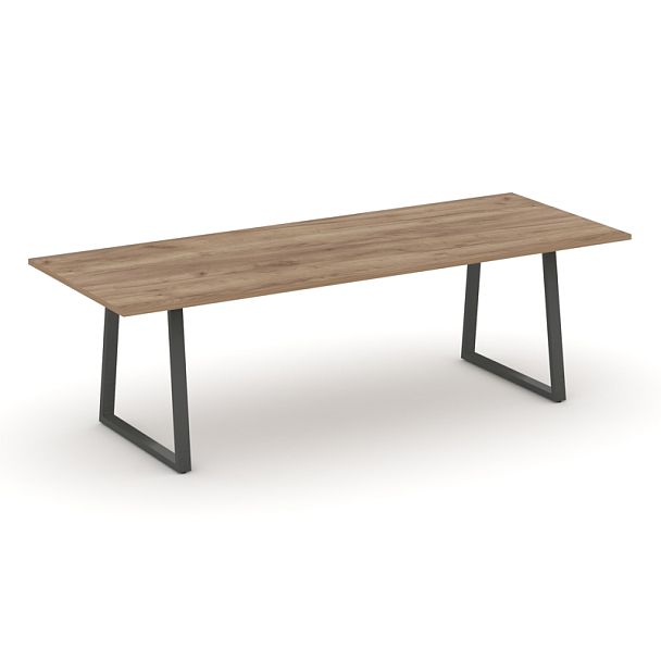 Style Project Direct Direct Стол переговорный SN-6T1.SPRG-258.3 Дуб Табак/Металл Антрацит 2580*980*750 - Вид 1