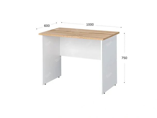 TANDEM RTD017-100-V Стол прямоугольный ун-й 1000х600х750 Вотан/Белый - Вид 2