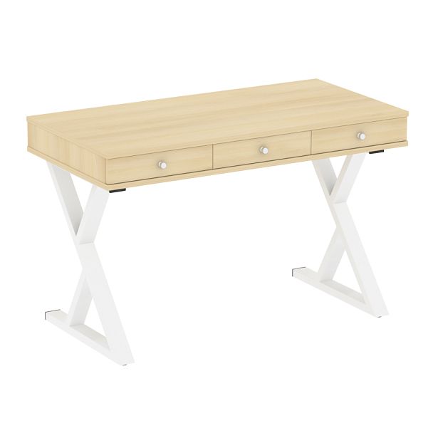 Home Office Стол письменный VR.SP-1-118.M Акация/Белый металл 1180*600*750 - Вид 1