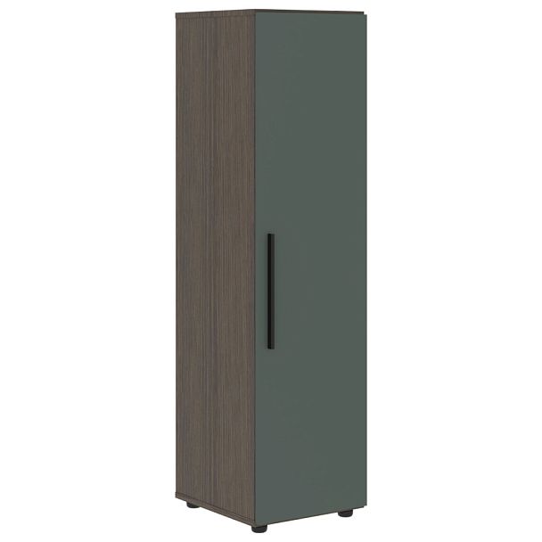 Шкаф средний узкий VMCS 40.1 Нефрит/Дуб Сильвер 400х430х1517 VELION - Вид 1