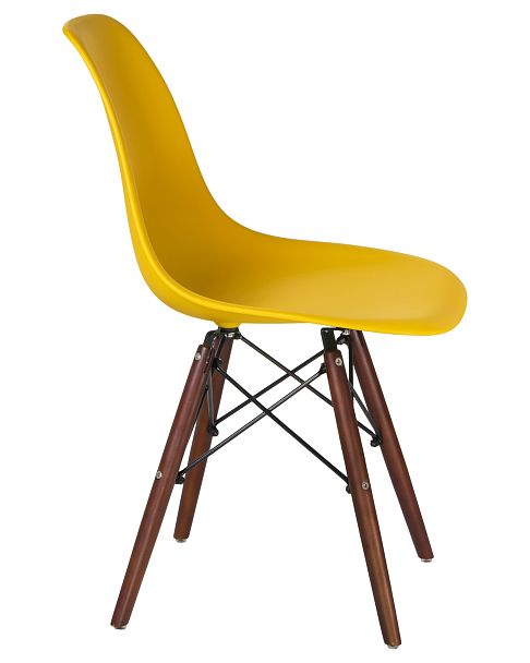 Стул обеденный LMZL-PP623 (ножки тёмный бук, цвет сиденья жёлтый) - Вид 3