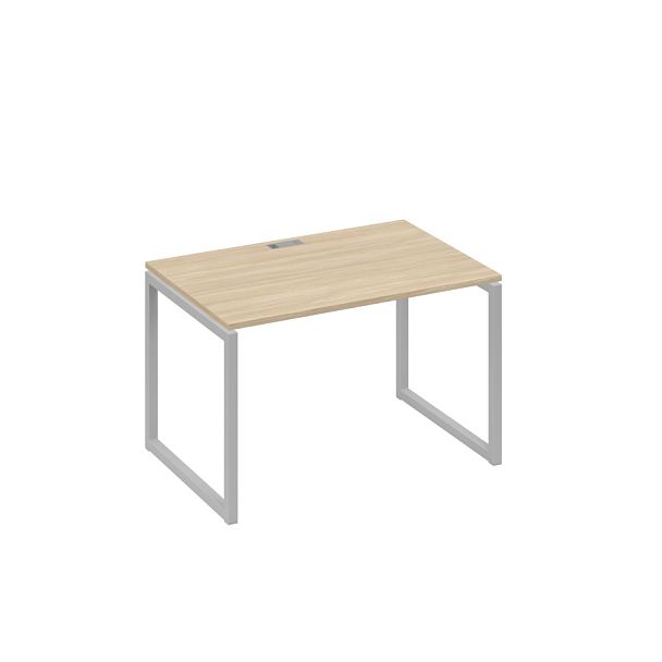 Стол письменный на металлокаркасе QUATTRO A4 А4 Б4 023 БП дуб скандинавский / металлокаркас серый - Вид 1