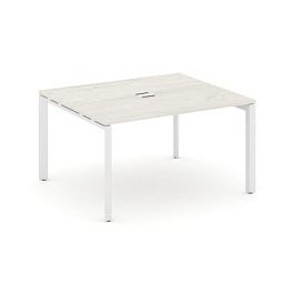 Style Project Next Стол переговорный SN-59P.SPRG-032 Дуб Наварра/Металл Белый 1180*1180*750 - Фото предпросмотра