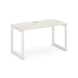 Стайл Проджект Стол письменный SN-5O.SP-011 Дуб Наварра/Металл Белый 980*700*750 - Фото предпросмотра