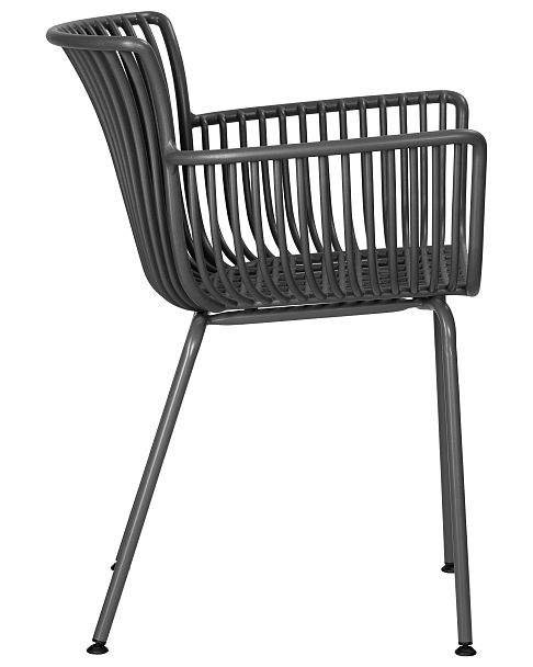 Стул обеденный DOBRIN ROSS (темно-серый (GR-04) без подушки) - Вид 3