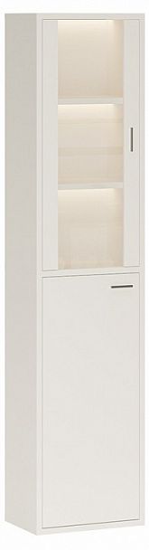 Шкаф-витрина Домино СУ(ш1в2)+1ФГ+1ФС Белый - Вид 1