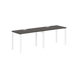 Стол 2-х местный EUWST 2367 Мокко/Белый 2326х670х750 EDIS - Фото предпросмотра
