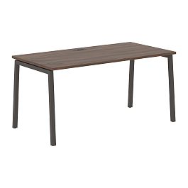 Стол прямой ELST 1580 Дуб Денвер тёмный/Мокко 1560х800х750 EDIS - Фото предпросмотра