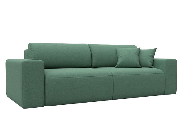 Диван прямой Лига-036 НПБ Классик Рогожка зеленый - Вид 1