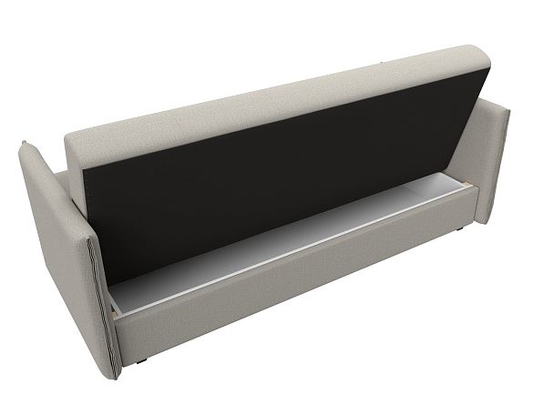 Диван-книжка Лига-018 Рогожка бежевый - Вид 7