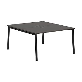 Стол 2-х местный ELWST 1316 Мокко/Черный 1360х1606х750 EDIS - Фото предпросмотра