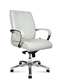 Кресло офисное Sorbonne LB ivory / слоновая кость экокожа - Фото предпросмотра