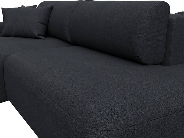 Диван угловой Лига-036 НПБ Модерн левый угол Искусственная замша серый - Вид 4