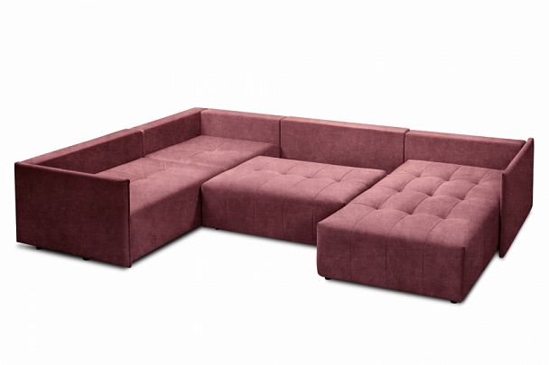 Мягкий угол «Чилетти» П-образный красный - Вид 3