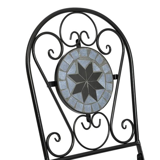 Стул Secret de Maison Виченза/Vicenza (мод.PL08-1070-1-GBRN), металл, черный/плитка "ASTRA" - Вид 5