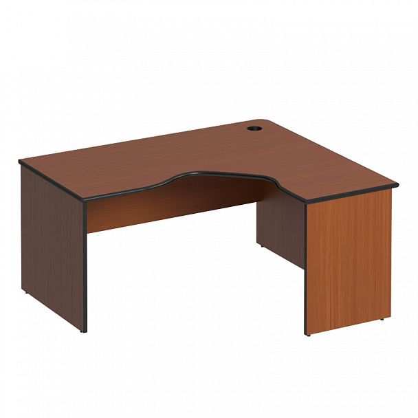 Стол письменный эргономичный правый "Дин-Р" ДР 141 французский орех - Вид 1