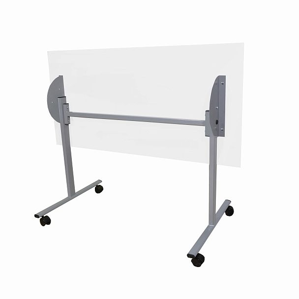 Стол складной "Эверест", 1200х600х760 мм, серый каркас, ЛДСП белая - Вид 5