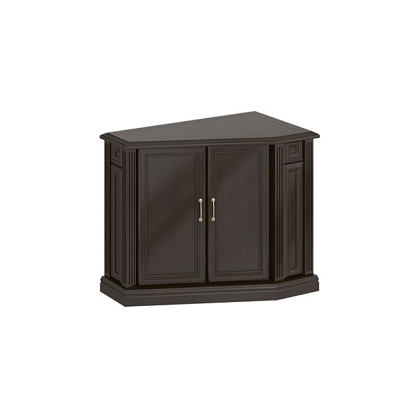 Тумба угловая левая "Версаль"  ПК-ВР-ТМ90Х55ЛШ/35-В1-974 темный орех - Вид 1