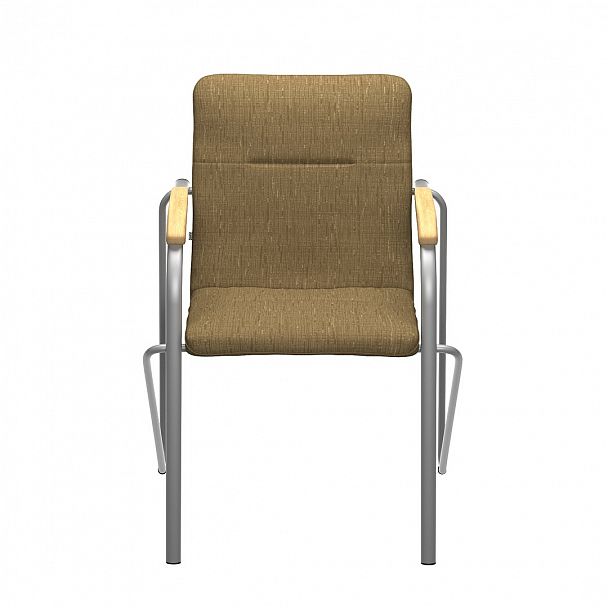 Стул Самба, MAKRO 032, подлокотники-лак, цвет каркаса-серебро - Вид 4