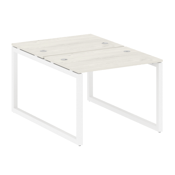 Metal System Quattro Р. ст. на О-образном м/к 50БО.РАС-СП-2.1 Дуб наварра/Белый металл 1000*1475*750 - Вид 1