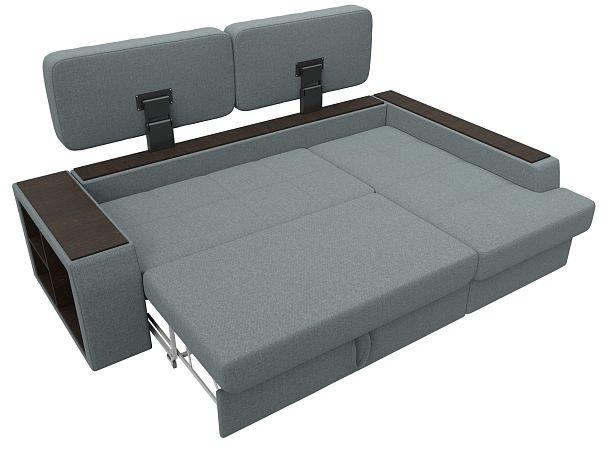 Диван угловой Брюссель правый угол Рогожка серый - Вид 7