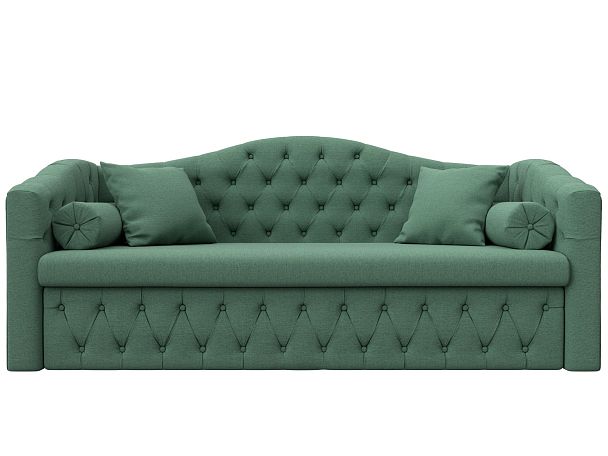 Диван детский прямой Мечта Рогожка зеленый - Вид 2