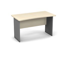 Стол прямой 1400 Берлин Береза Майнау/Серый СП 140.65 - Фото предпросмотра