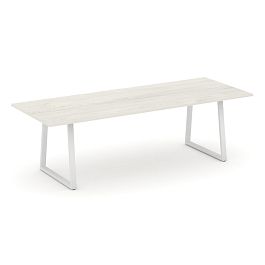 Style Project Direct Direct Стол переговорный SN-6T1.SPRG-258.3 Дуб Наварра/Металл Белый 2580*980*750 - Фото предпросмотра