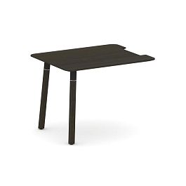 Fresco Брифинг-приставка FR.BR-10 Дуб Темный/Металл Черный 1000*800*725 - Фото предпросмотра