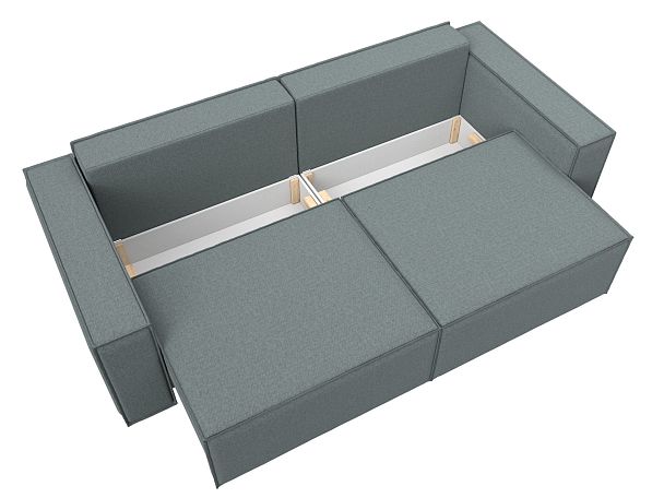 Диван прямой Куба Рогожка серый - Вид 8