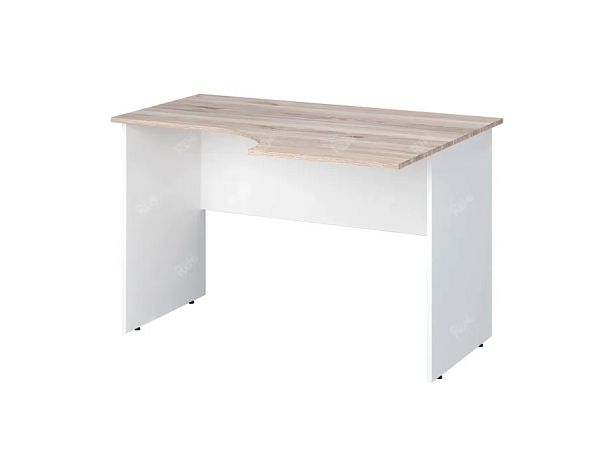 TANDEM RTD012-120R-MA Стол эргономичный правый 1200х900х750 Дуб Маувелла/Белый - Вид 1