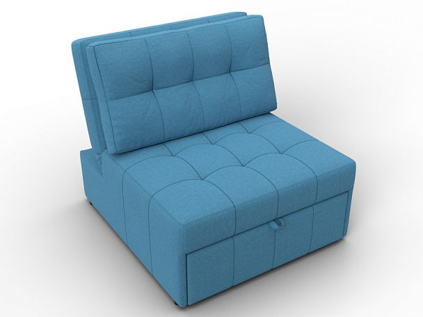 Кресло-кровать Лига-107 (80) Рогожка голубой - Вид 6