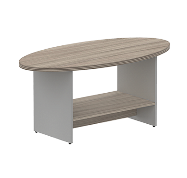 Стол журнальный овальный Берлин Дрифтвуд/Серый ОСЖ 120 - Вид 1