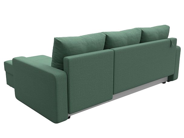 Диван угловой Ливерпуль Лайт правый угол Рогожка зеленый - Вид 6