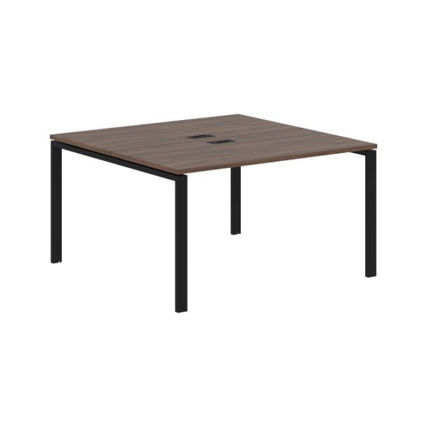 Стол 2-х местный EUWST 1313 Дуб Денвер тёмный/Черный 1360х1346х750 EDIS - Вид 1