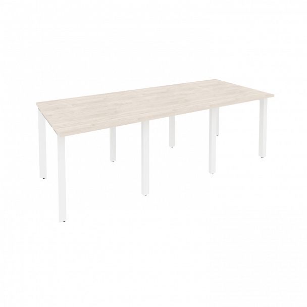 Стол переговорный "Onix" O.MP-PRG-3.0 денвер светлый/белый - Вид 1