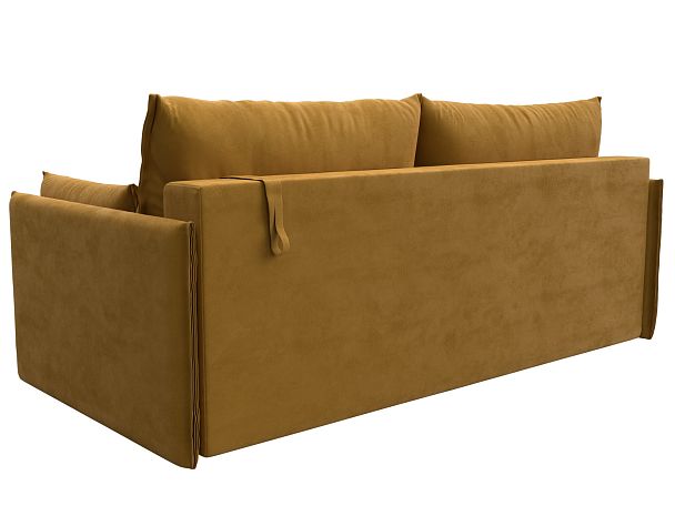 Диван прямой Сайгон Велюр желтый - Вид 6