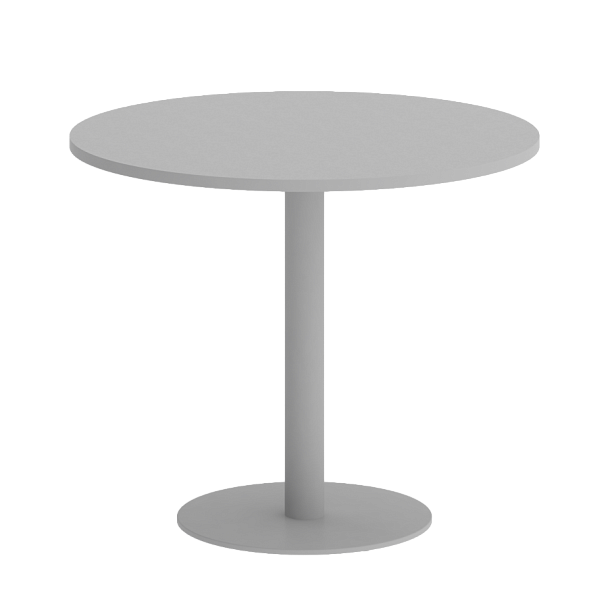 Home Office Стол круглый VR.SP-5-90.1 Серый/Серый металл 900*900*750 - Вид 1