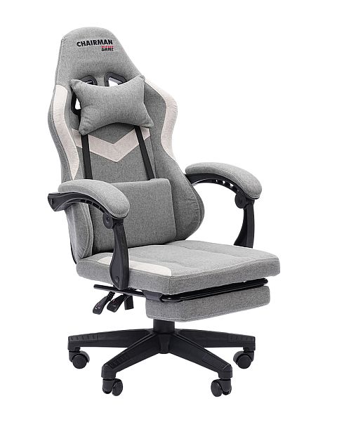 Кресло CHAIRMAN CH26 ткань, серый - Вид 1