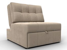 Кресло-кровать Лига-107 (80) Велюр бежевый - Фото предпросмотра