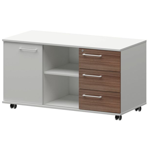 Креденция правая KZT-62R Темный шимо/Белый 1200x568x648 Кортез - Вид 1