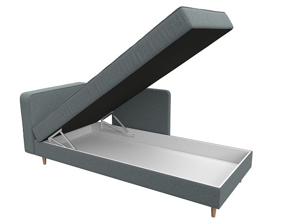 Кушетка Прайм левая Рогожка серый - Вид 7
